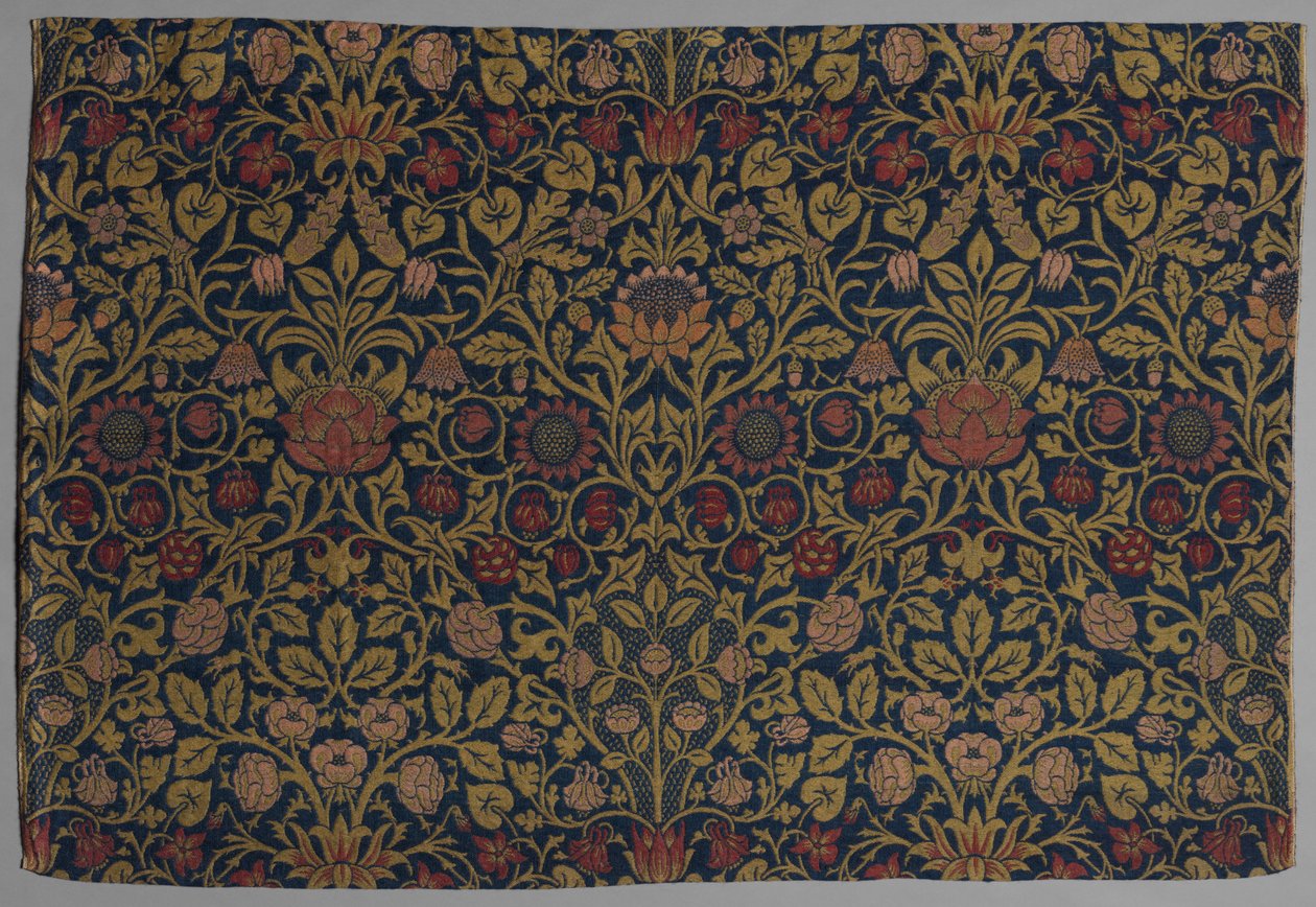 Violeta y Aquilegia de William Morris