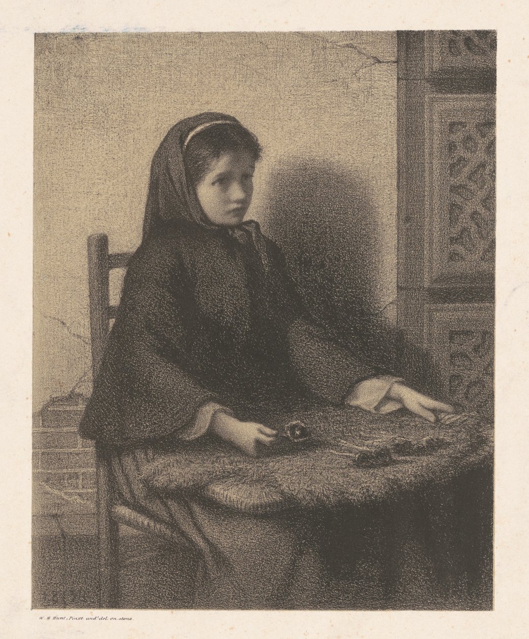 Chica violeta de William Morris Hunt
