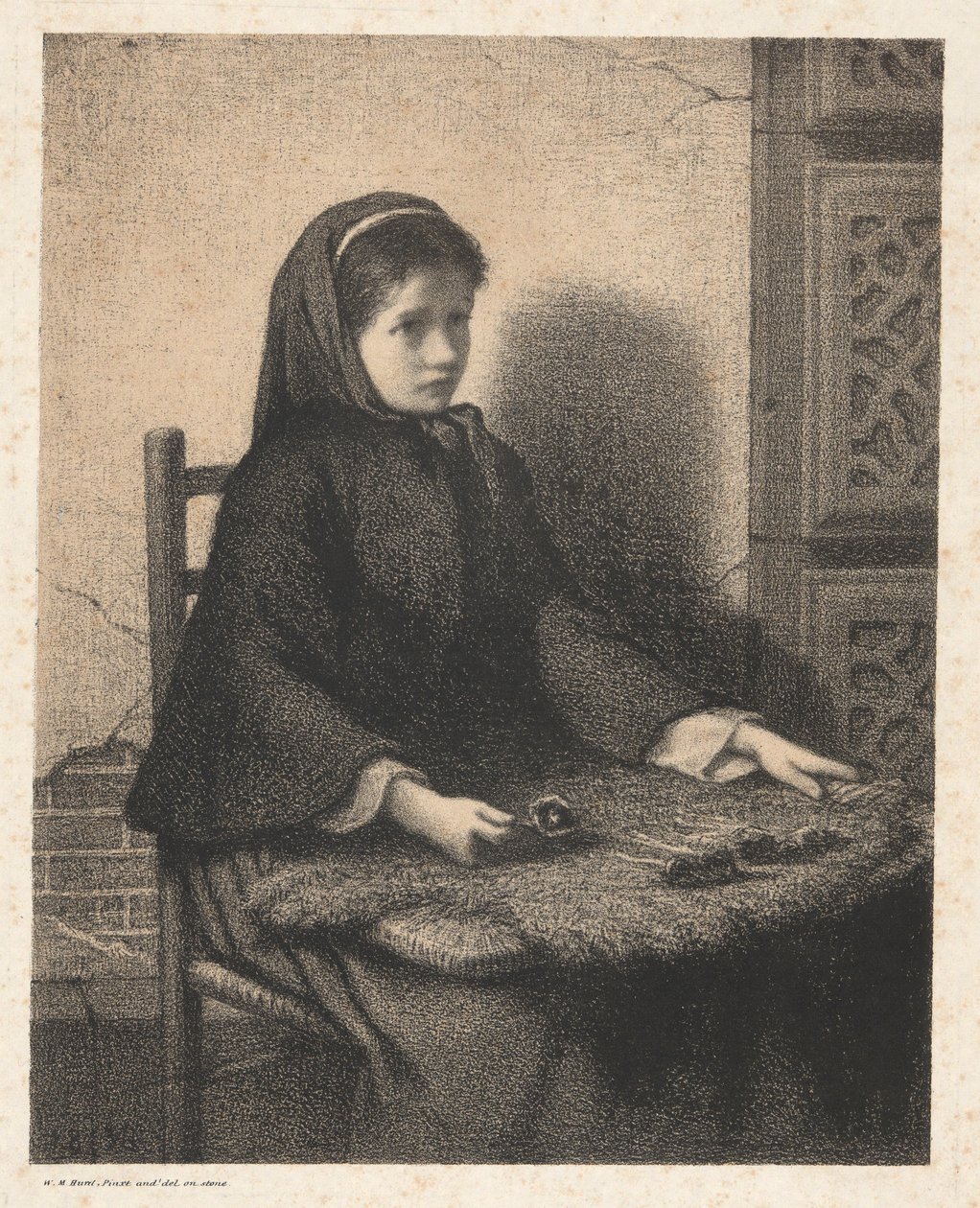 chica violeta de William Morris Hunt