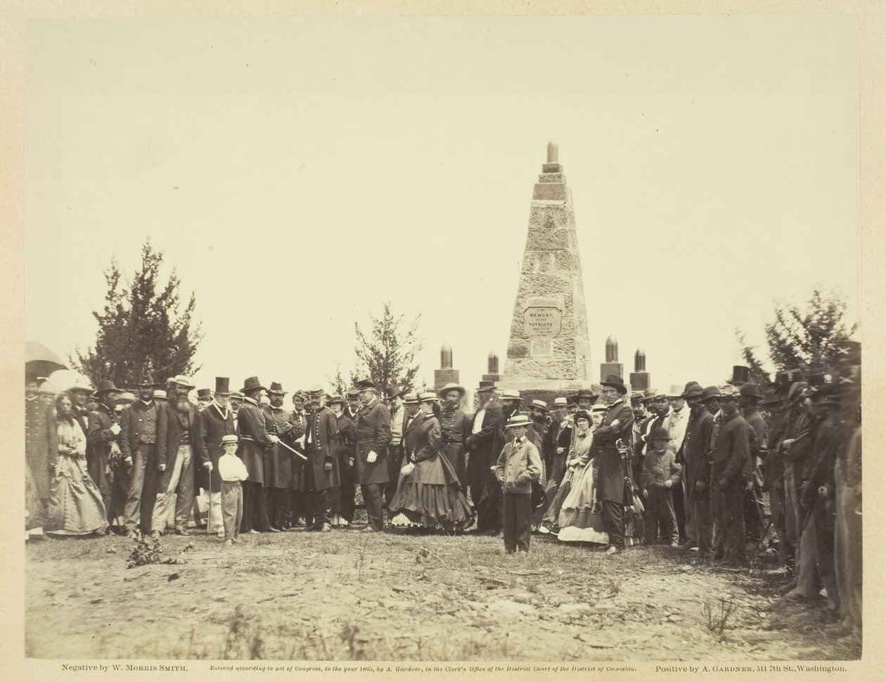 Dedicación del monumento en el campo de batalla de Bull Run, junio 1865 de William Morris Smith
