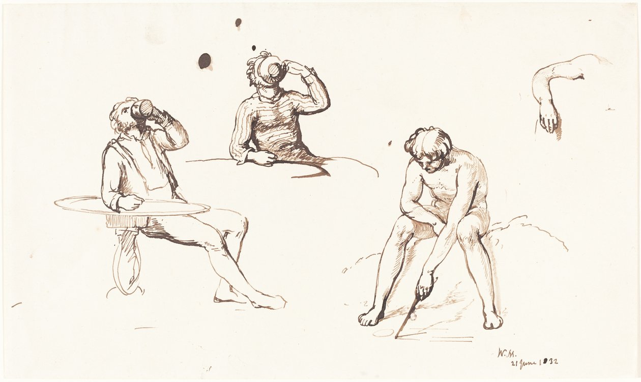 Estudios de figuras de William Mulready