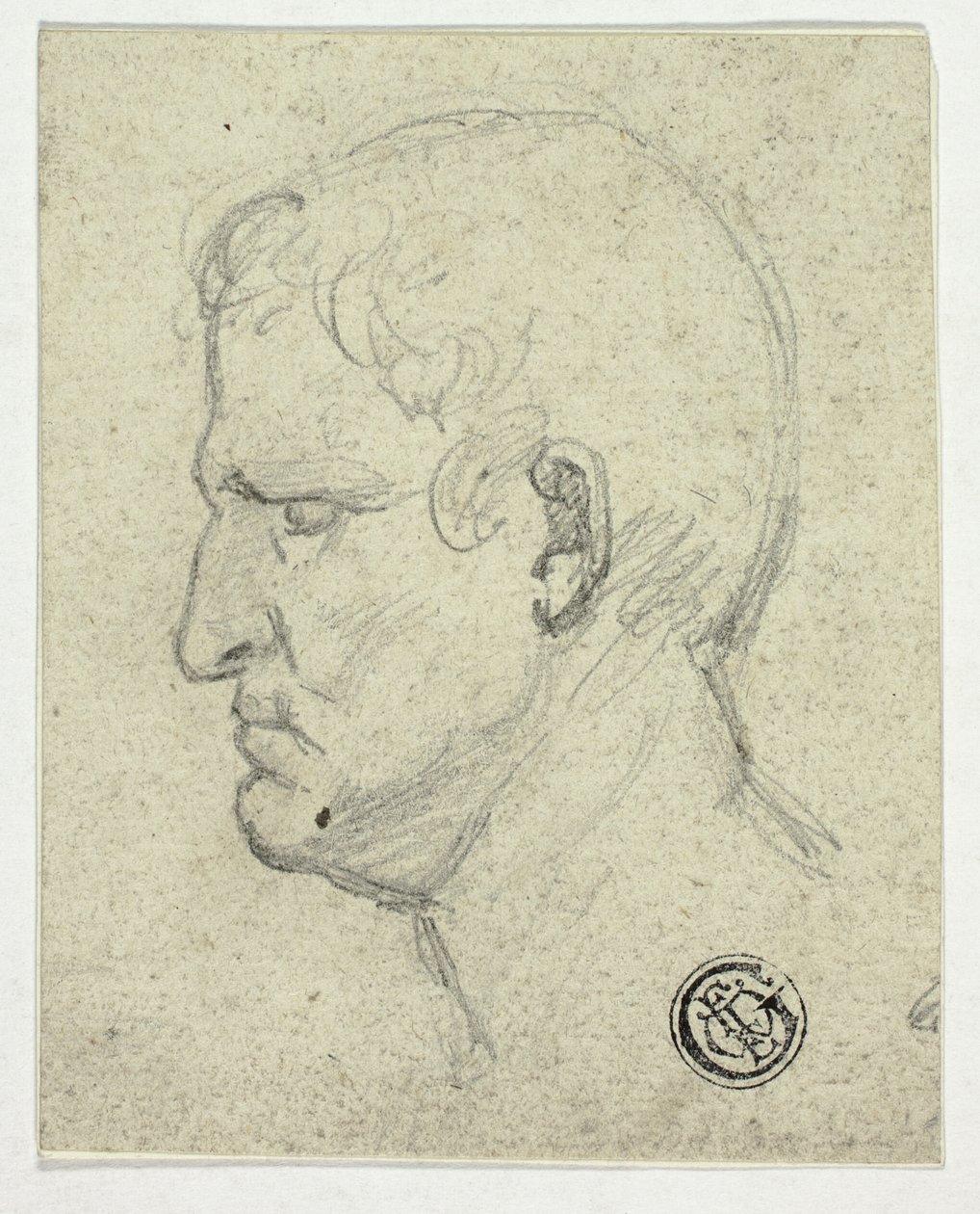 Cabeza de emperador romano de William Mulready