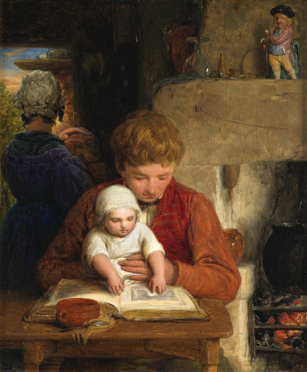 Felicidad rústica, o Padre e Hijo, 1828 de William Mulready