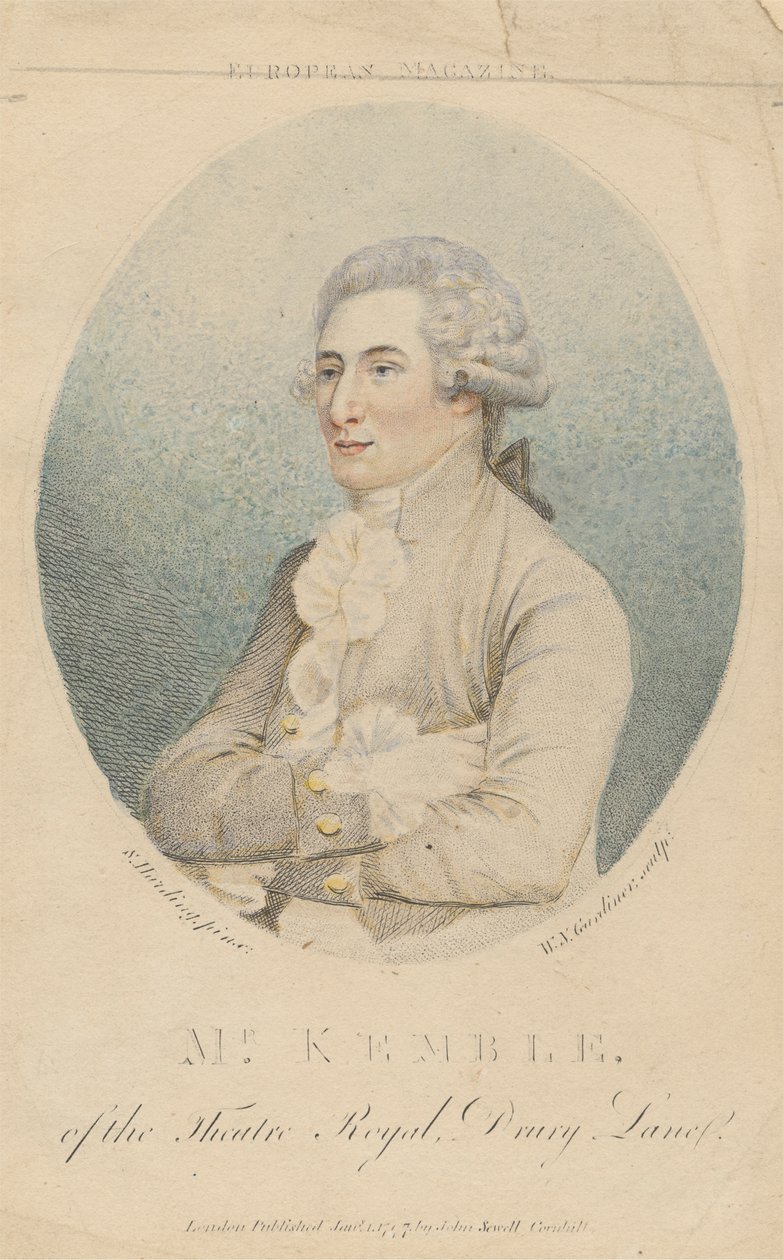 Sr. Kemble, del Theatre Royal, Drury Lane de William Nelson Gardiner