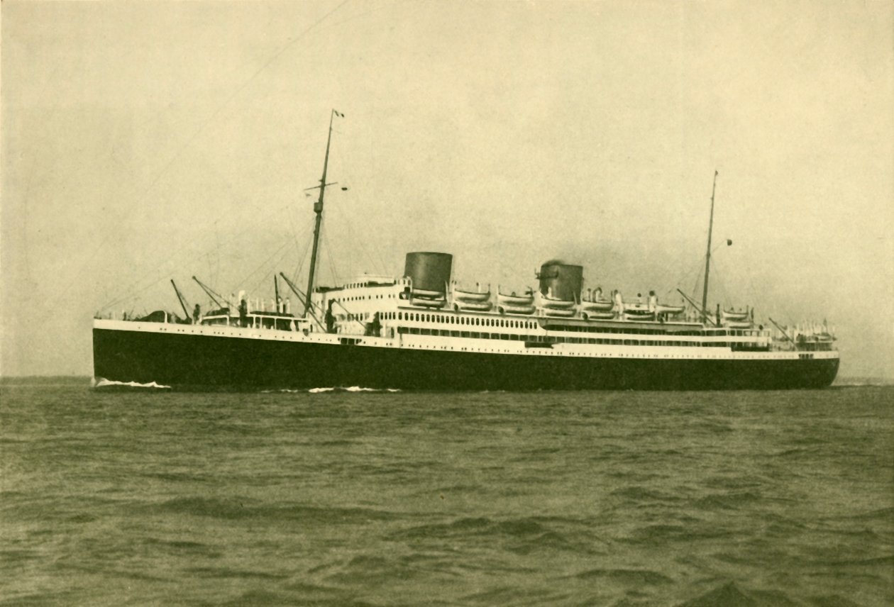 El transatlántico Royal Mail Motor Liner Asturias 22,500 toneladas brutas, c1930 de William Newenham Montague Orpen