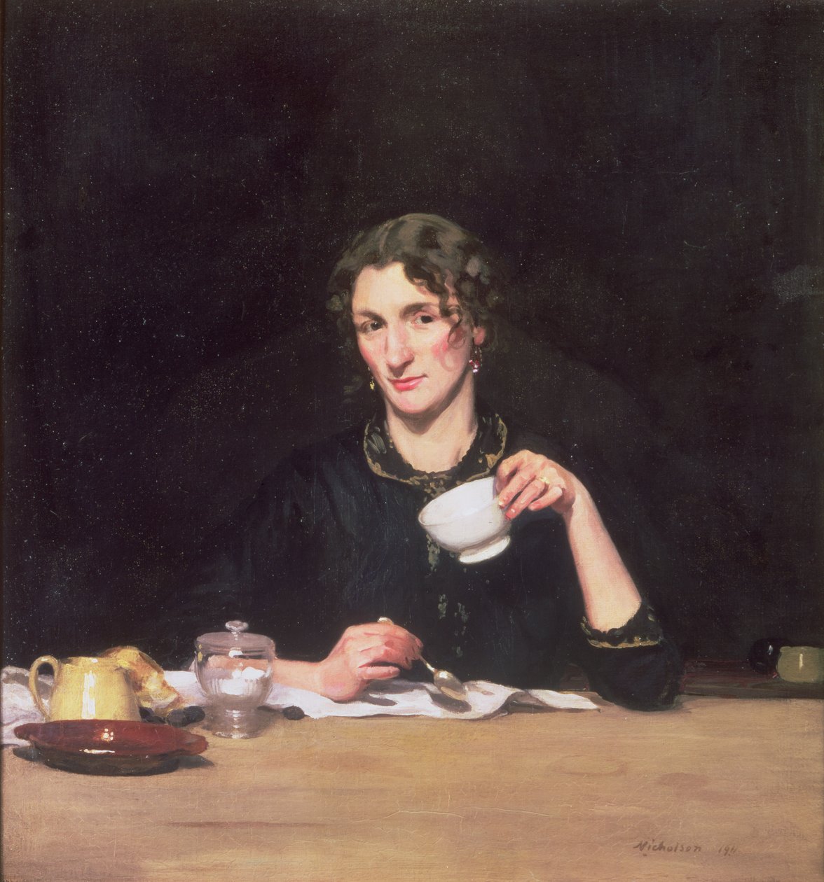 Una dama en el desayuno o Le Dejeuner de Marie de William Nicholson