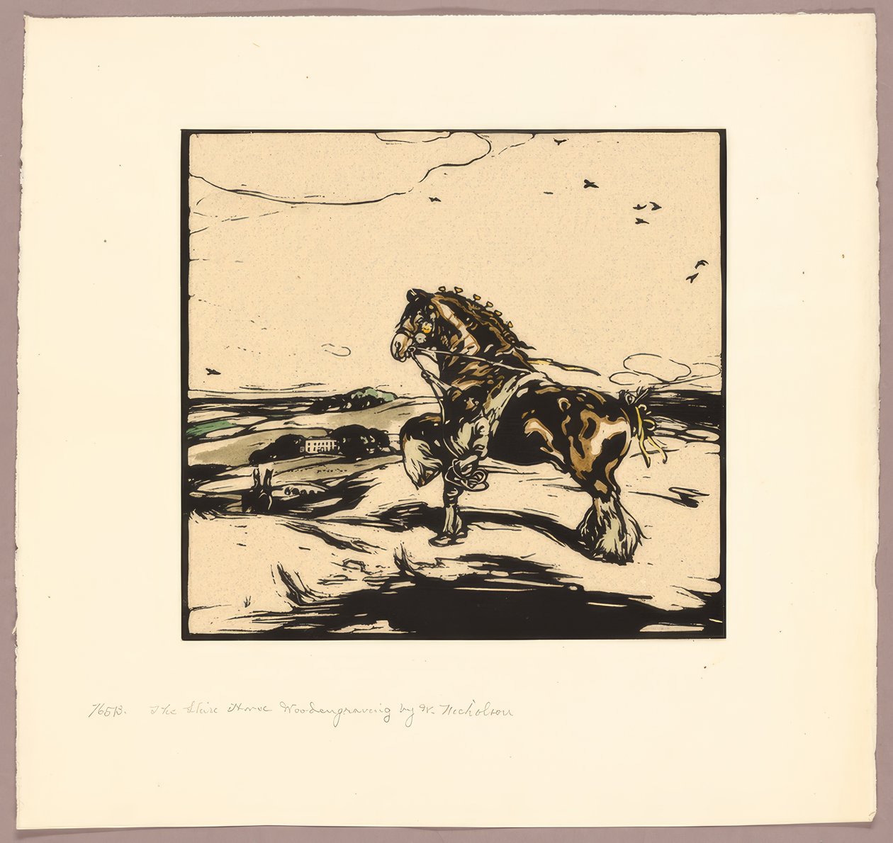 El caballo Shire de William Nicholson