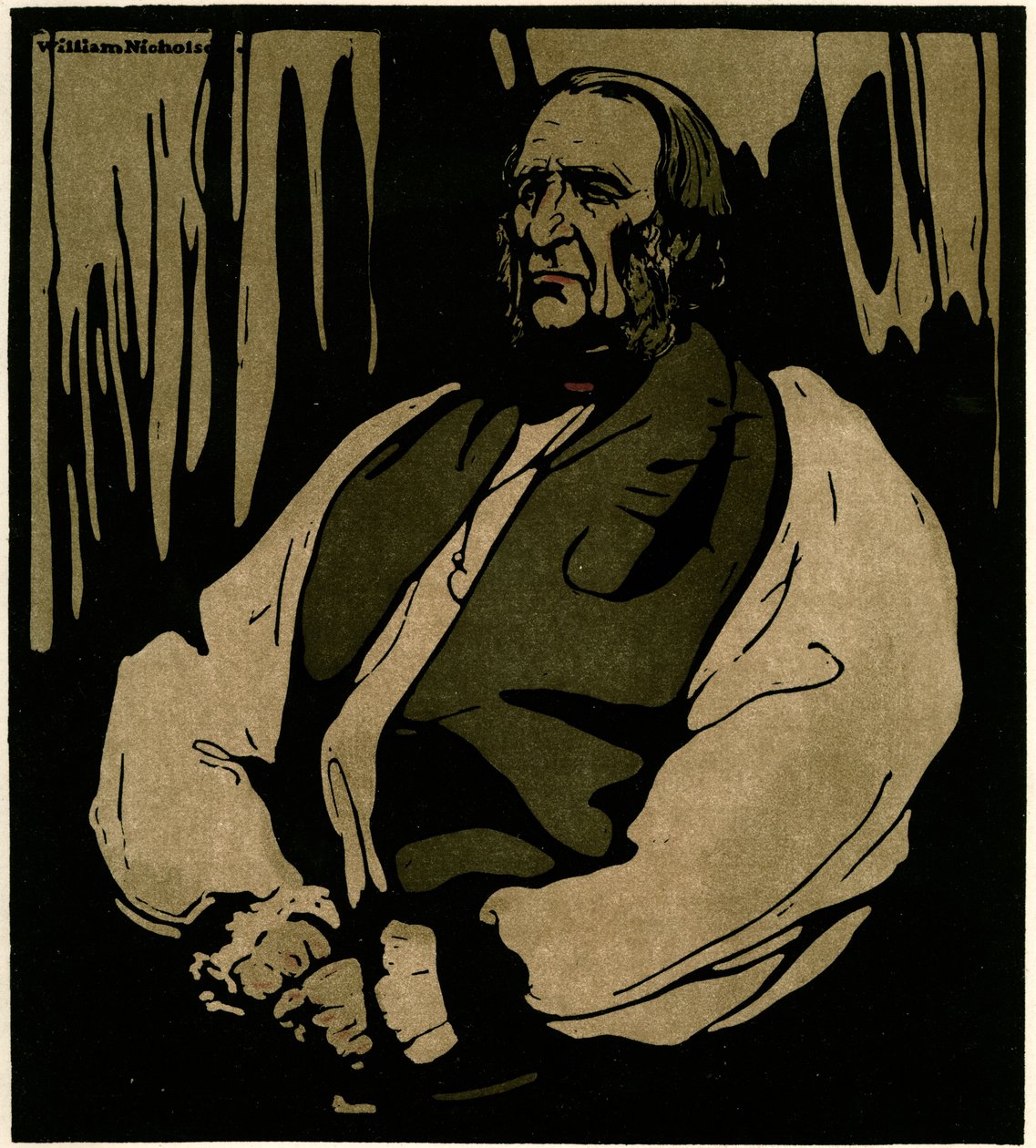 Dr. Temple, El Arzobispo de Canterbury, c.1898 (cromolito) de William Nicholson