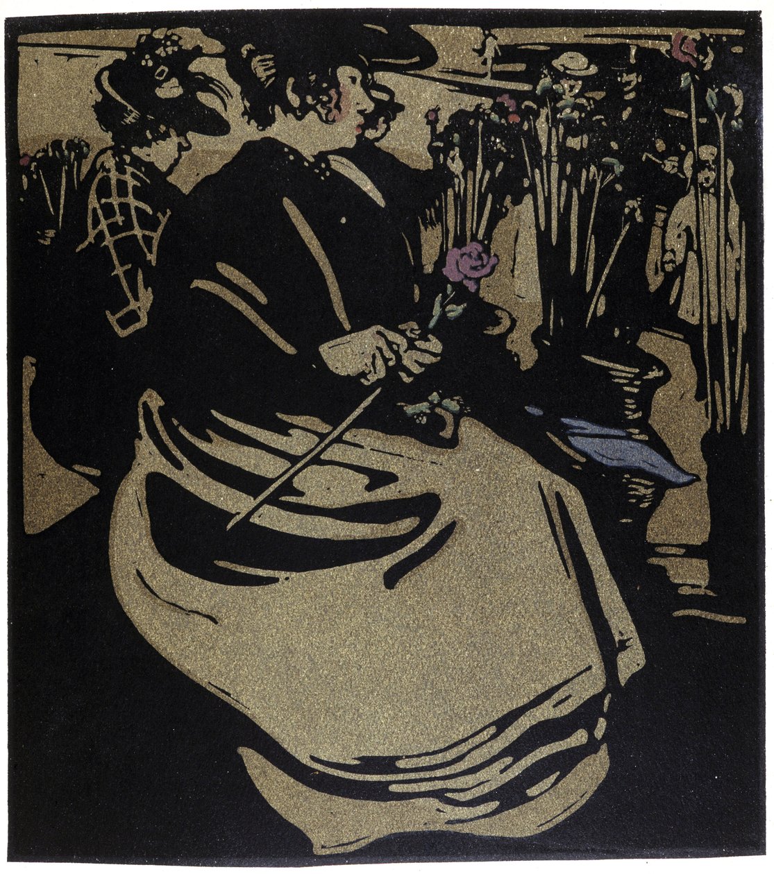 Flower Merchant, Londres en "Tipos de Londres", de William Nicholson (1872-1949) de William Nicholson