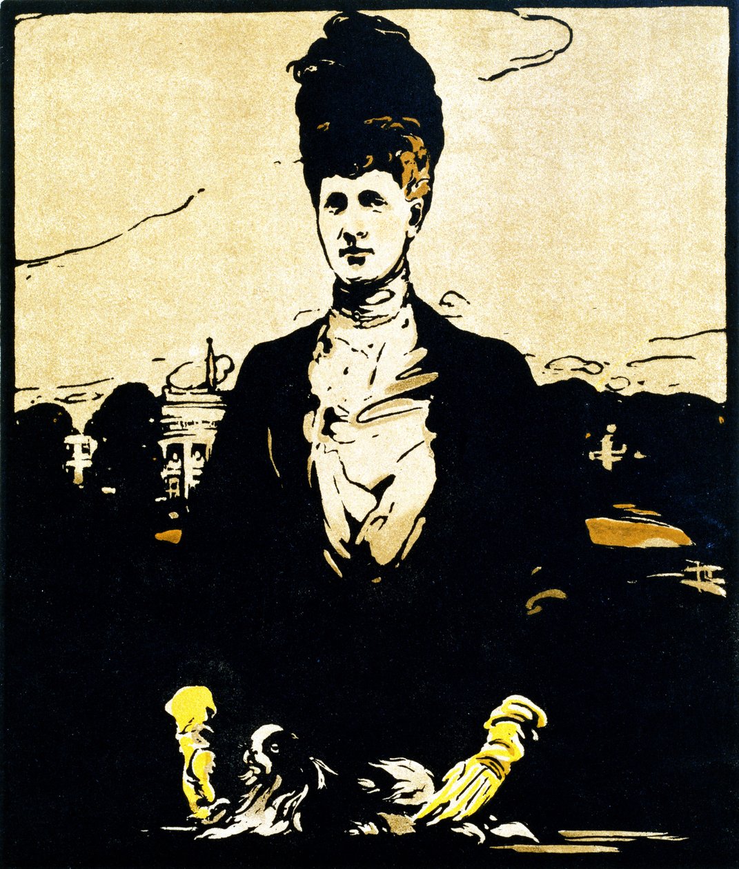 S.M. la Reina Alexandra, de "Twelve Portraits - Second Series", publicado por primera vez por William Heinemann de William Nicholson
