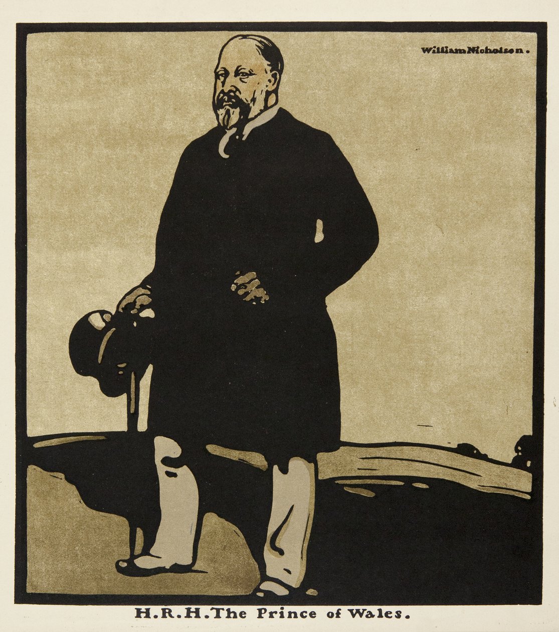 S.A.R. el Príncipe de Gales, de "Twelve Portraits", publicado por primera vez por William Heinemann de William Nicholson