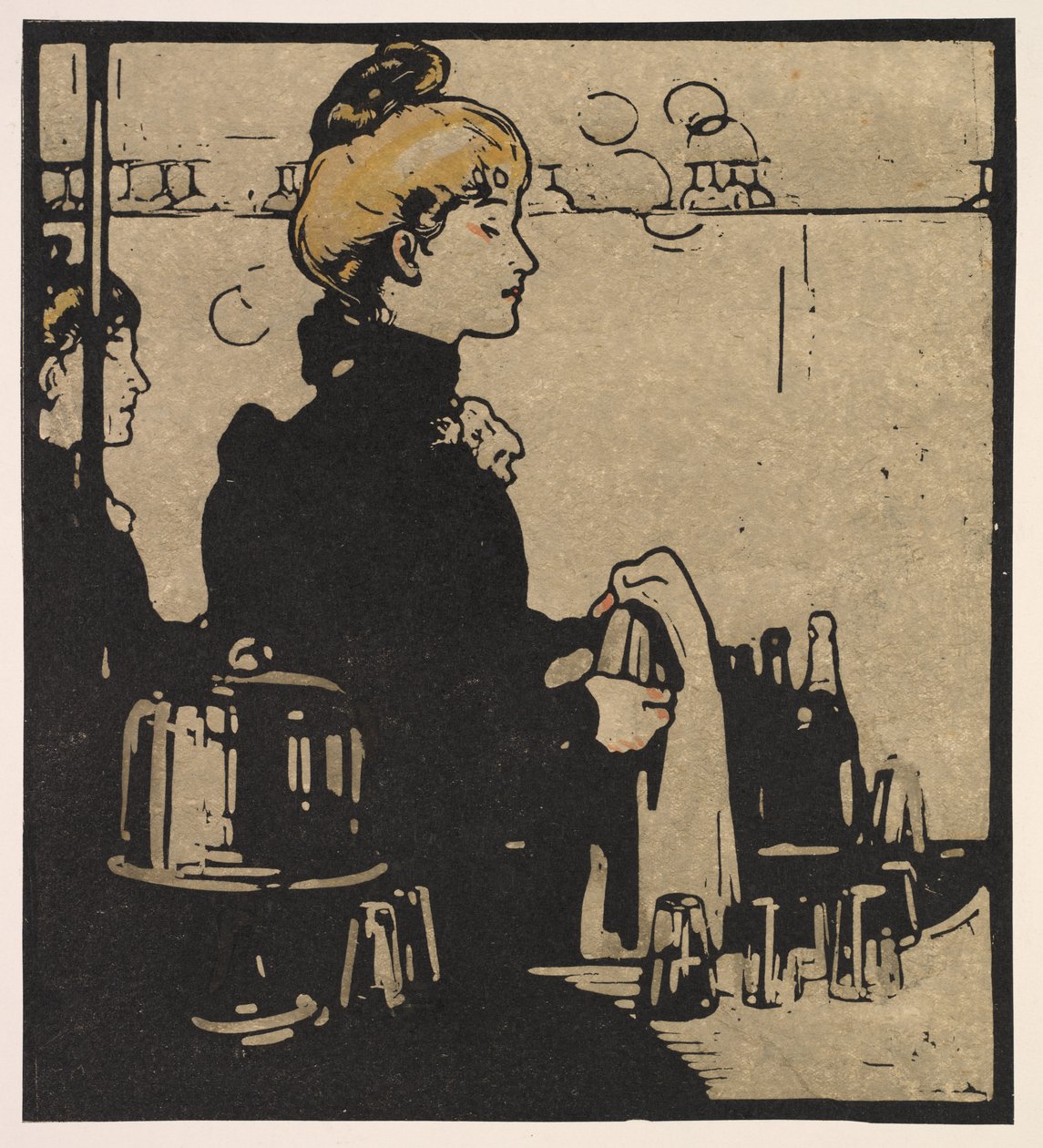 Tipos de Londres: camarera de William Nicholson