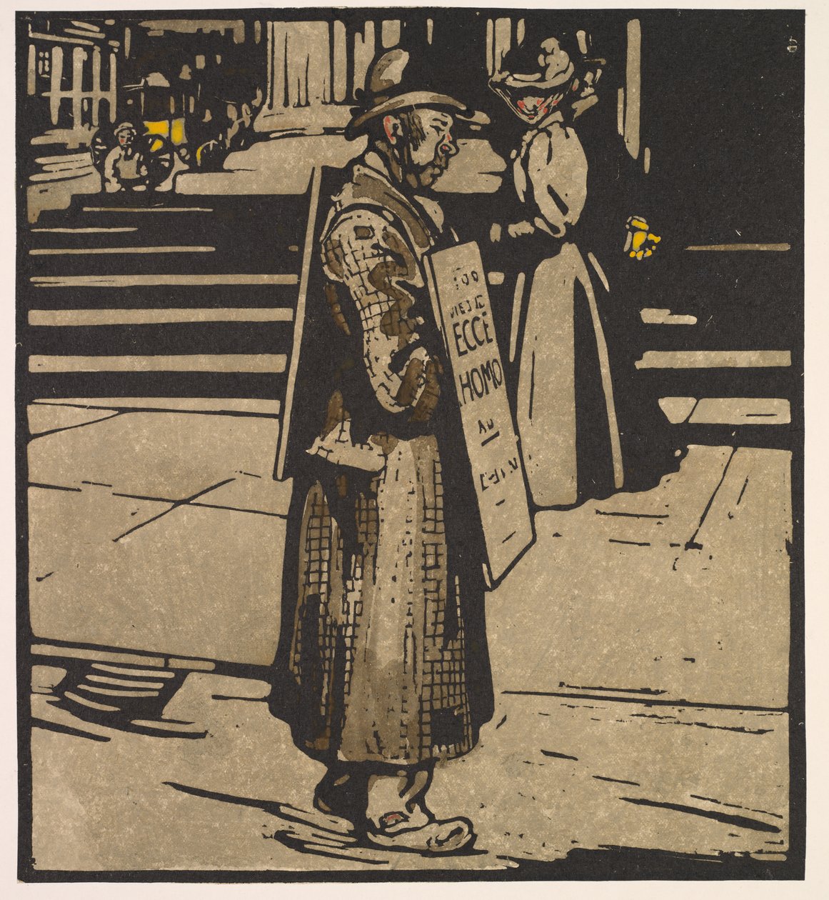 Tipos de Londres: Sandwich-Man de William Nicholson