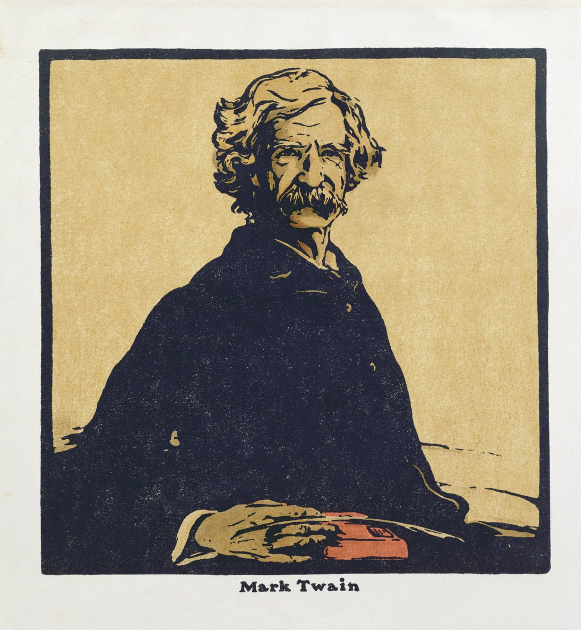 Mark Twain, de "Twelve Portraits - Second Series", publicado por primera vez por William Heinemann de William Nicholson