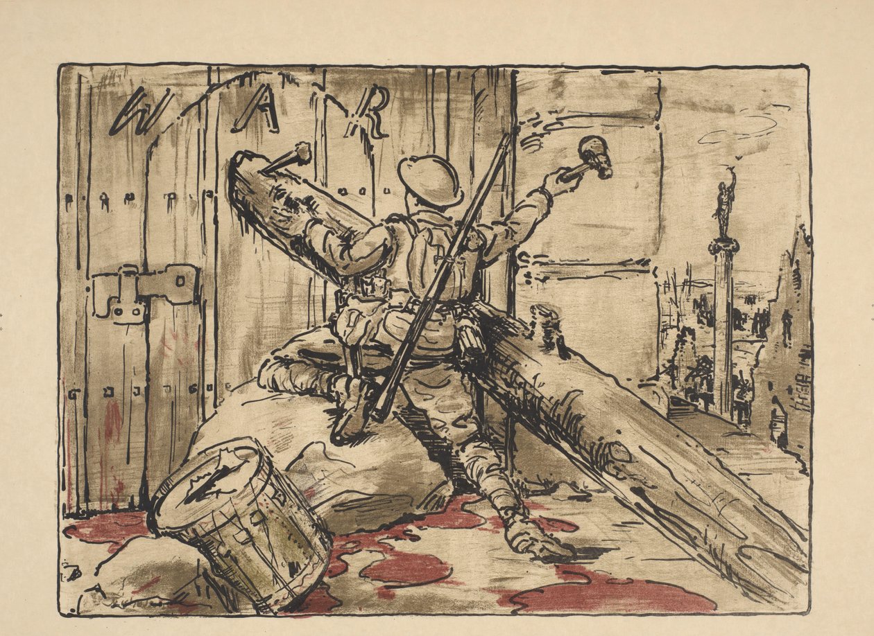Soldado bloquea la puerta de la guerra El fin de la guerra (título original) Gran guerra: los esfuerzos y los ideales de Gran Bretaña (título de la serie) The Great War: Britain