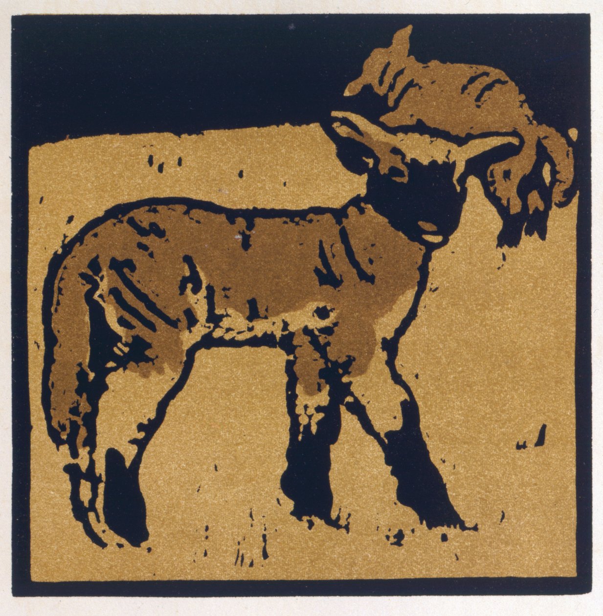 El cordero muy manso, de "The Square Book of Animals", publicado por William Heinemann de William Nicholson
