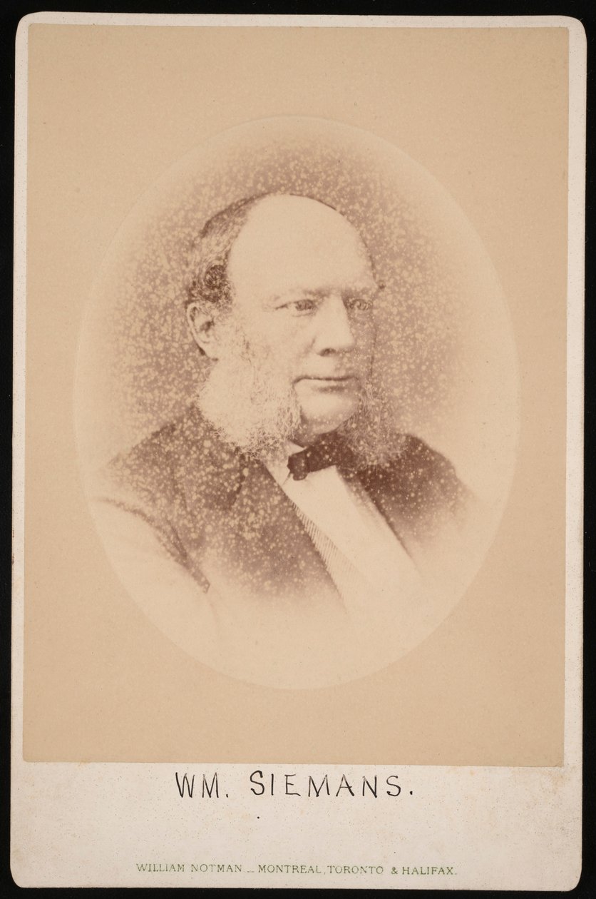 Retrato de Carl Wilhelm Siemens 1823-1883, antes de 1876 de William Notman