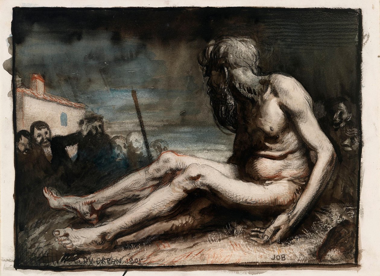 Job sobre el estercolero de William Orpen