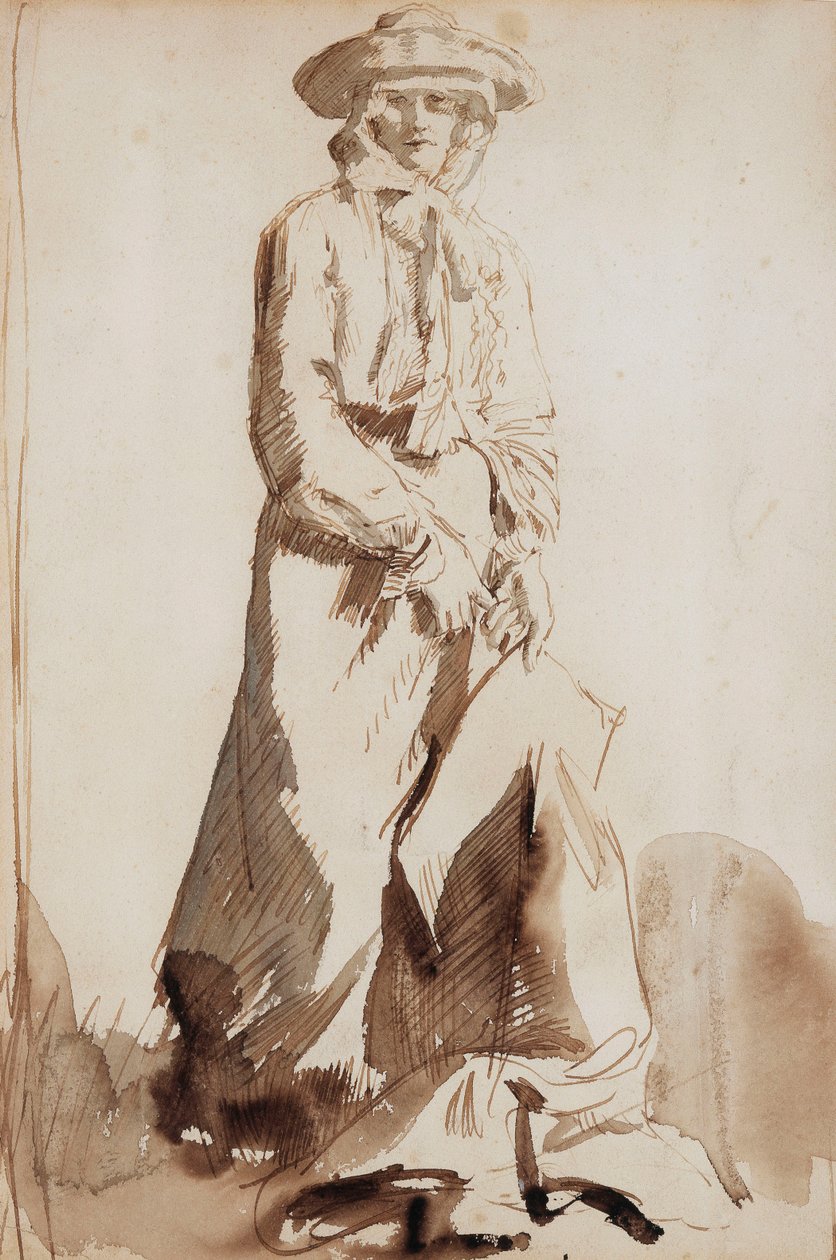 Retrato de Grace, la esposa del artista de William Orpen
