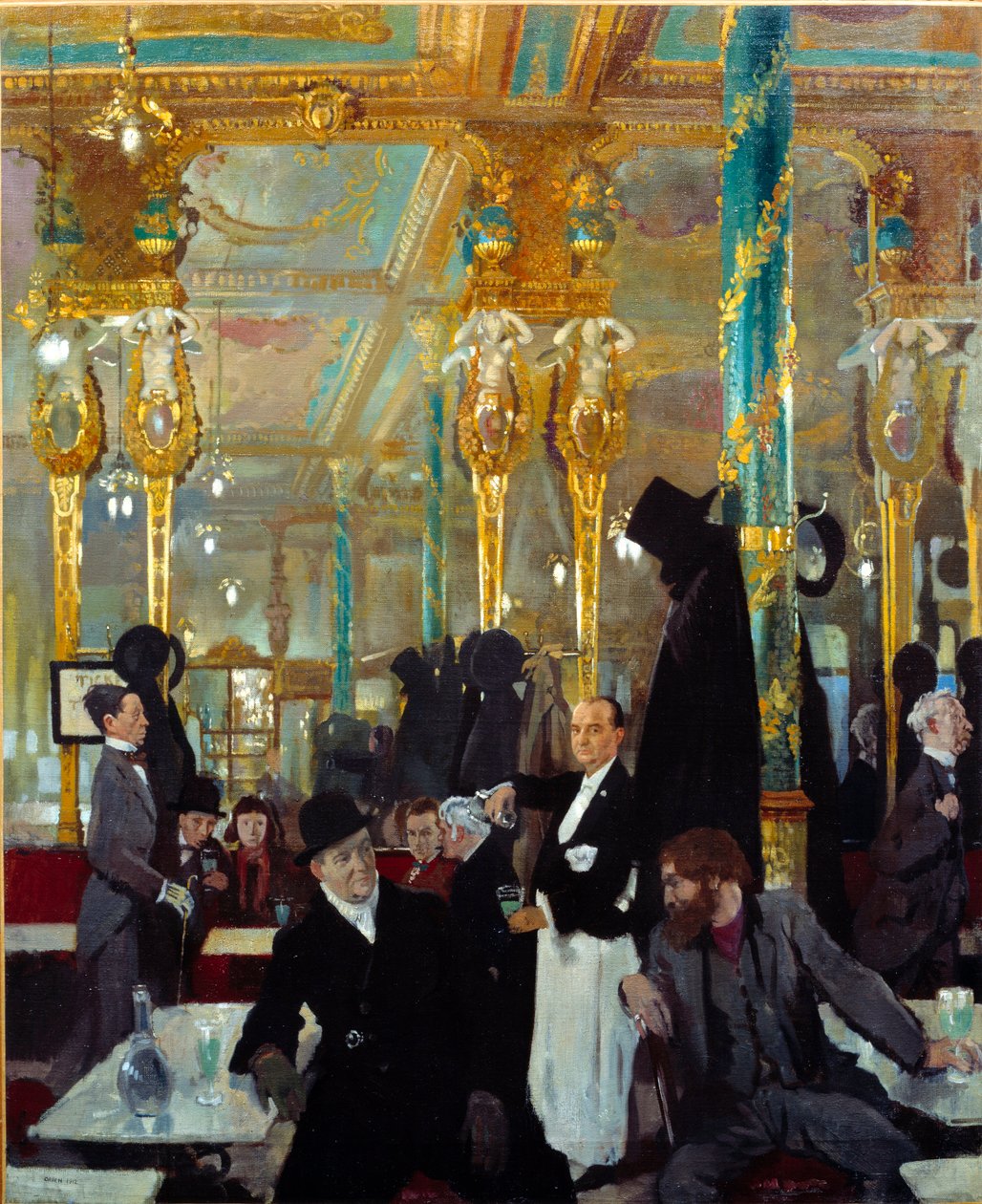 El café real en Londres de William Orpen