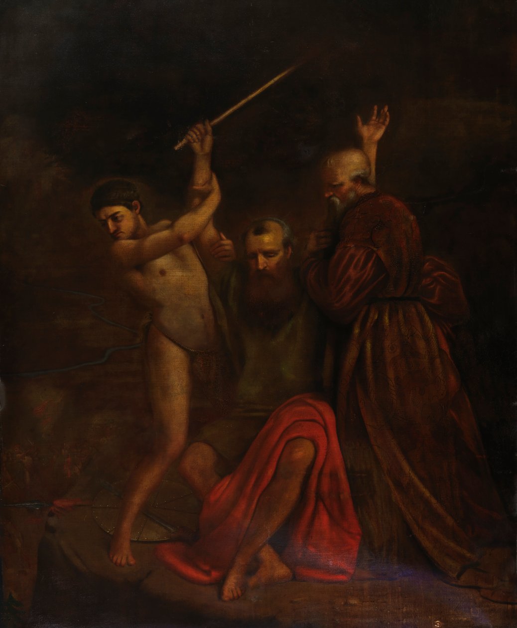 Moisés, Aarón y Hur en el Monte Horeb de William Page