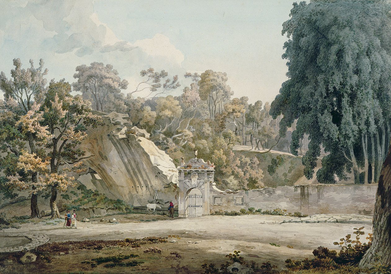 Puerta del parque y fuente de William Pars