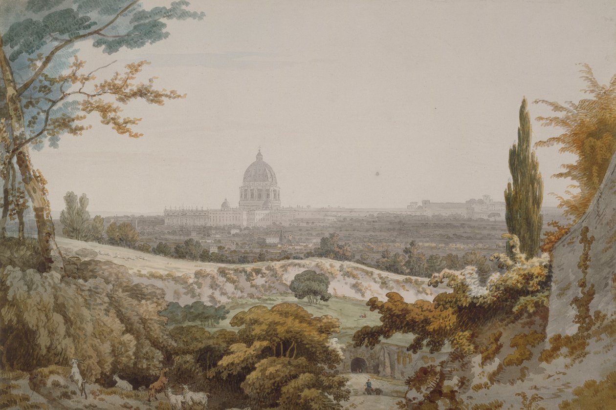 San Pedro, Roma, 1776 de William Pars