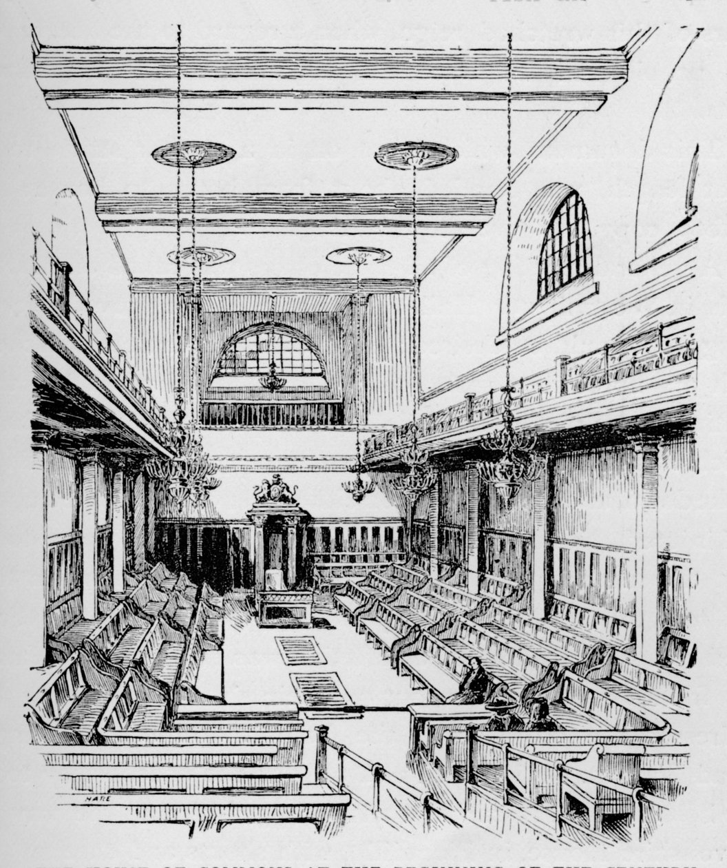 La Cámara de los Comunes al comienzo del siglo, c. 1897 de William Patten