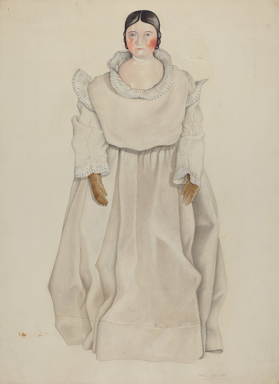 Muñeca de Cabeza de Porcelana de William Paul Childers