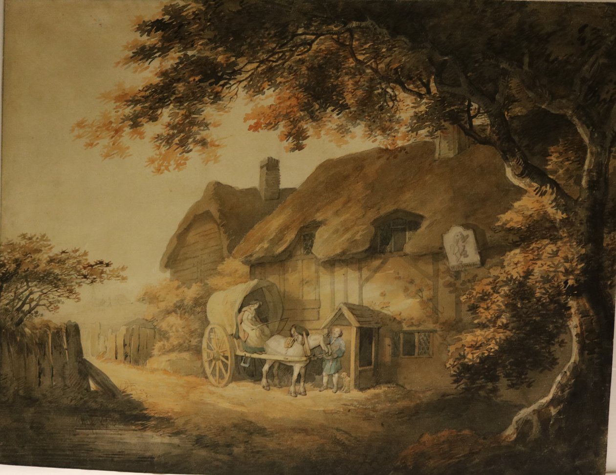 A Roadside Inn, c.1800 (acuarela sobre papel) de William Payne