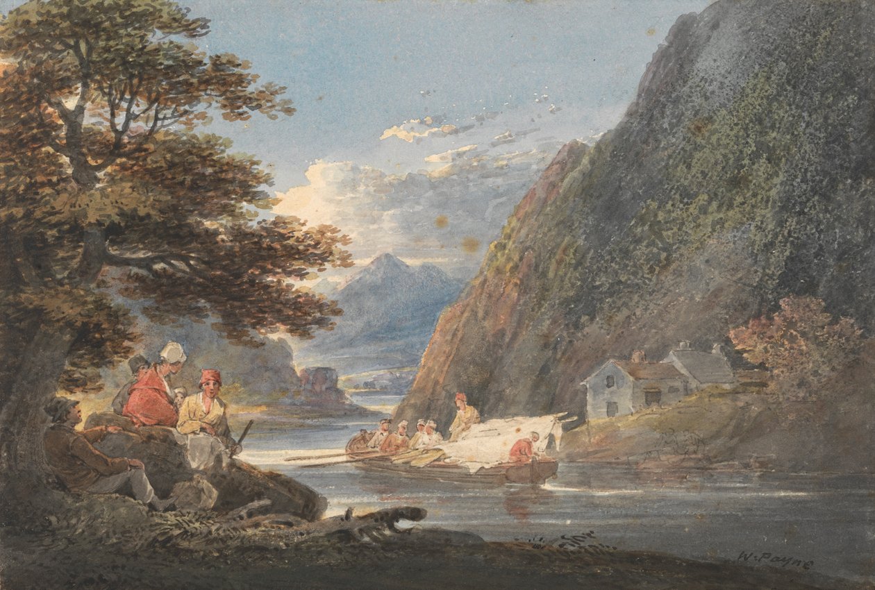 En el río Tivy, cerca de Cardigan, Gales de William Payne