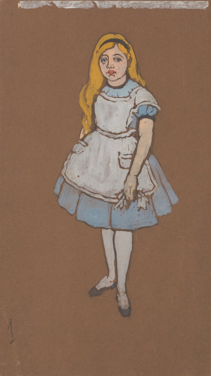 Alicia (diseño de vestuario para Alicia en el País de las Maravillas, 1915) de William Penhallow Henderson