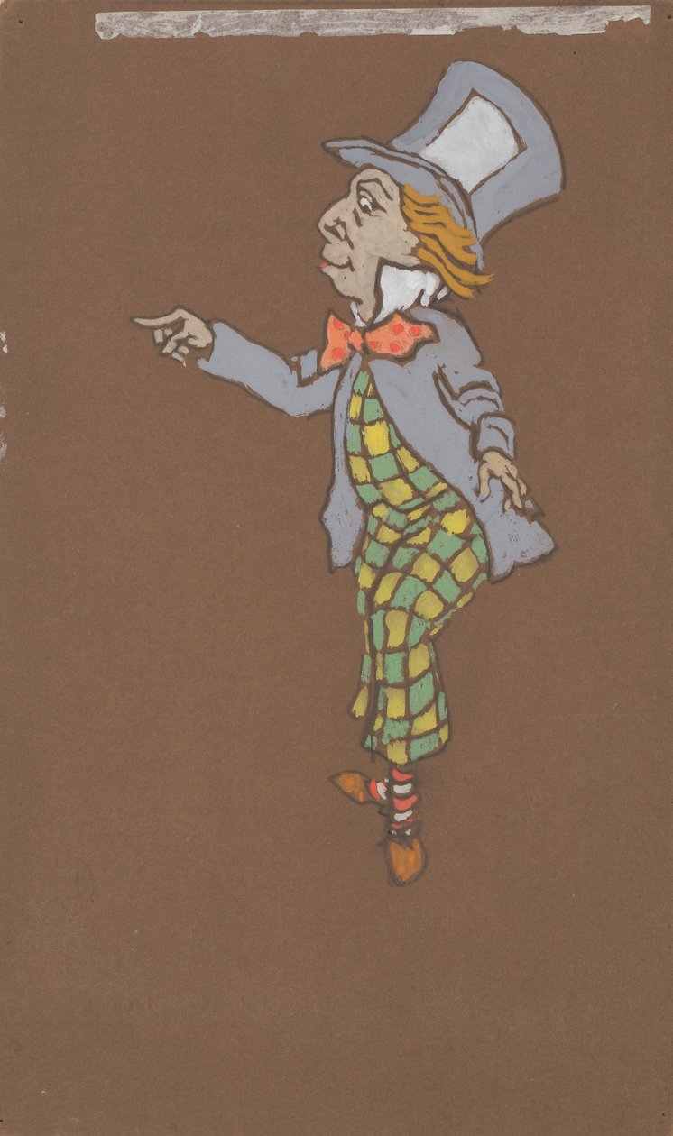 Sombrerero Loco (diseño de vestuario para Alicia en el País de las Maravillas, 1915) de William Penhallow Henderson