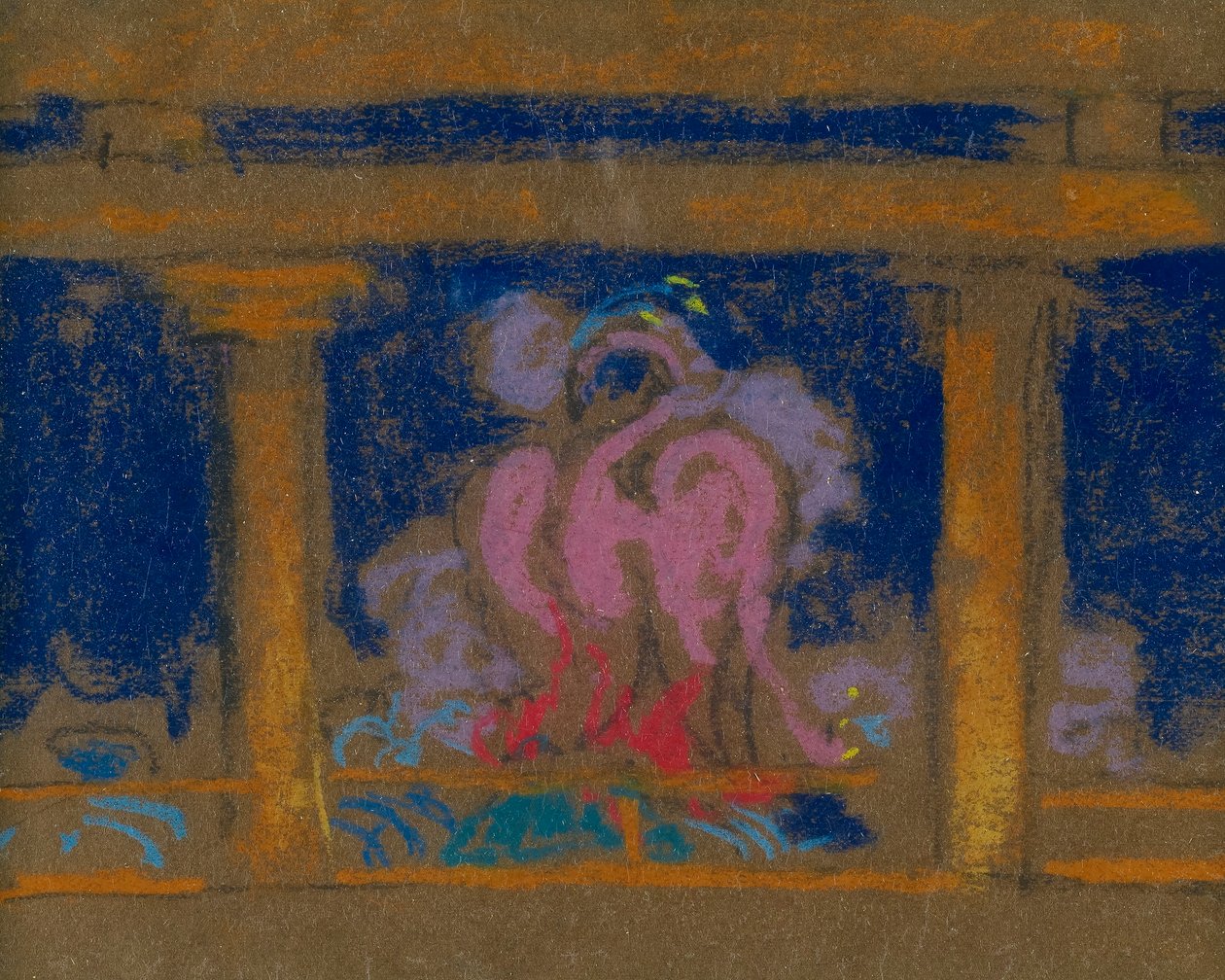 Estudio para la escena de La Hija del Cielo, Santa Fe, 1915 de William Penhallow Henderson