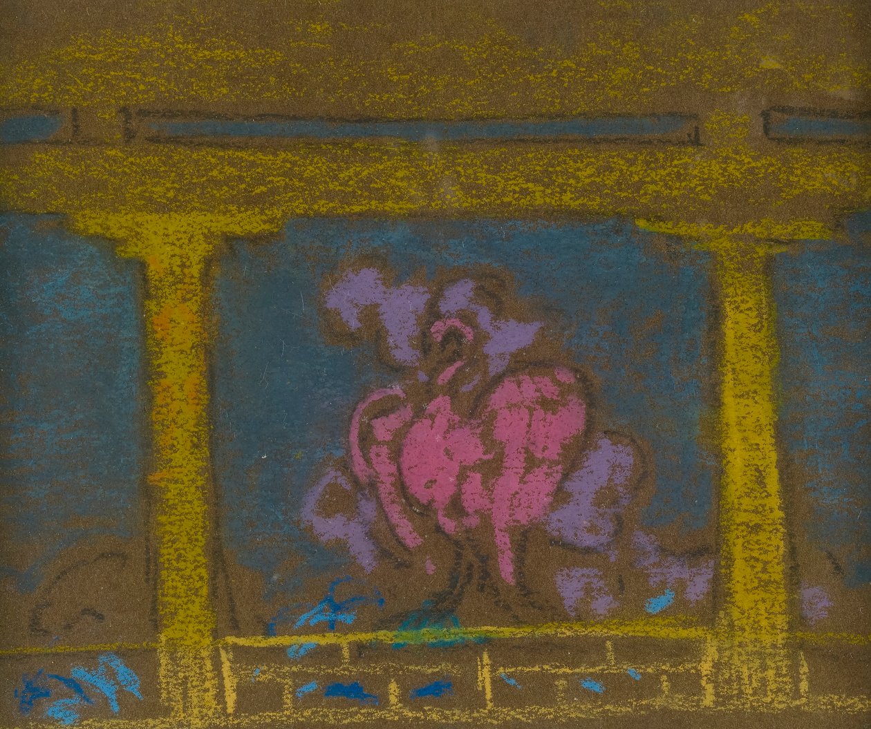 Estudio para la escena de La Hija del Cielo, Santa Fe, 1915 de William Penhallow Henderson
