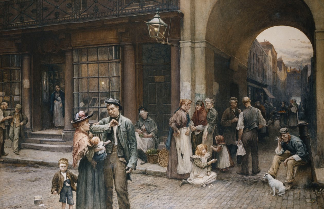 Sábado por la noche, 1898 de William Permeanus Cornish