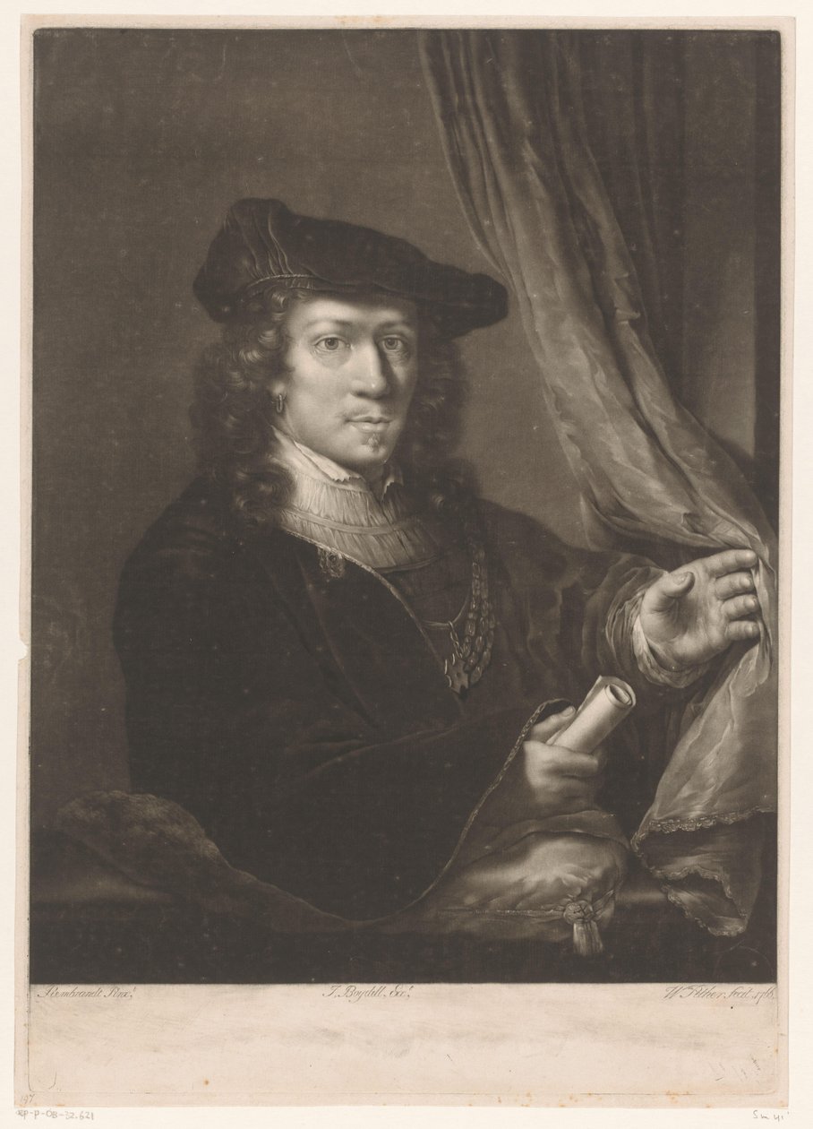 Retrato de un hombre desconocido de William Pether