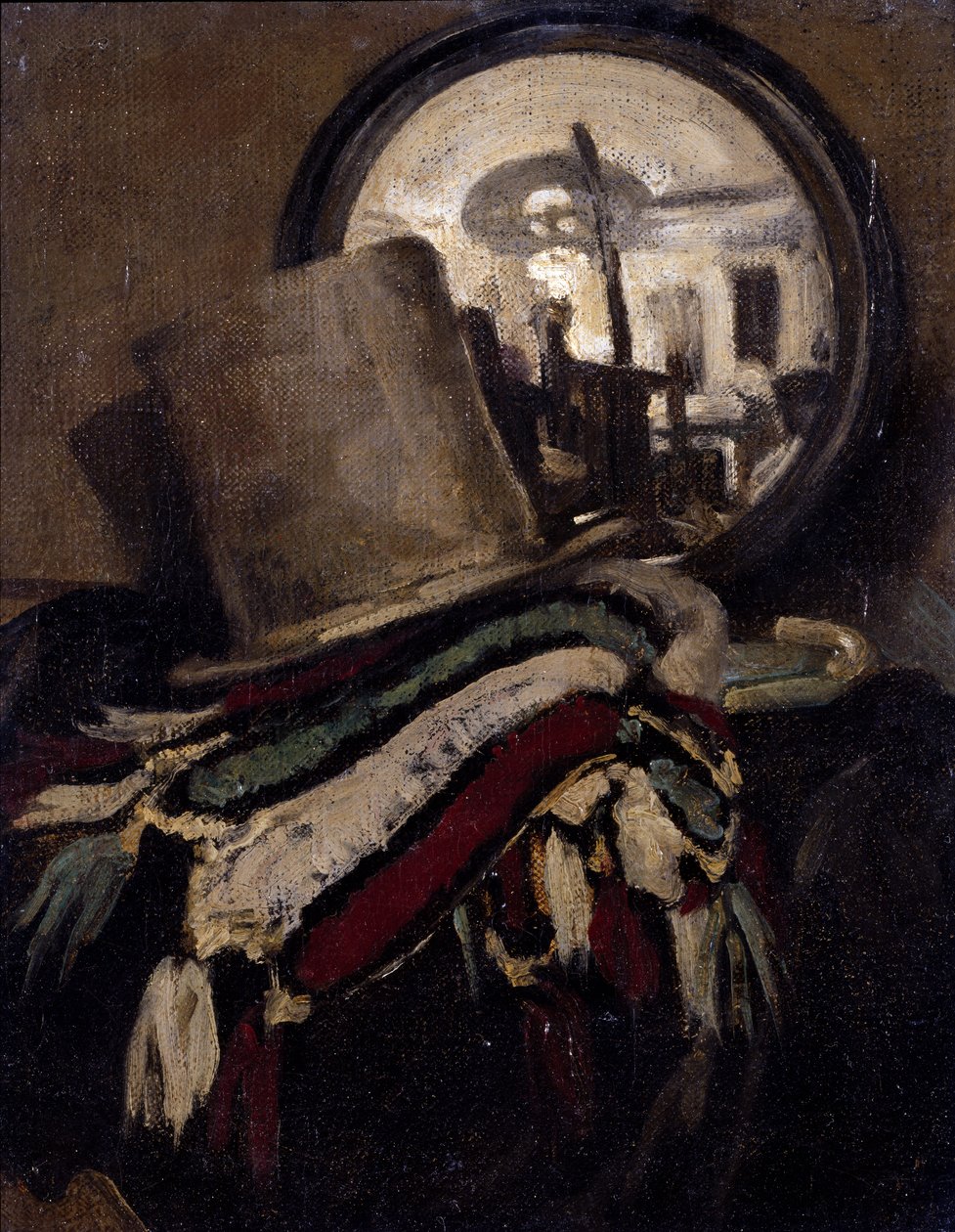 El sombrero de James Pryde, c.1893-98 (óleo sobre tabla) de William and Pryde James Nicholson
