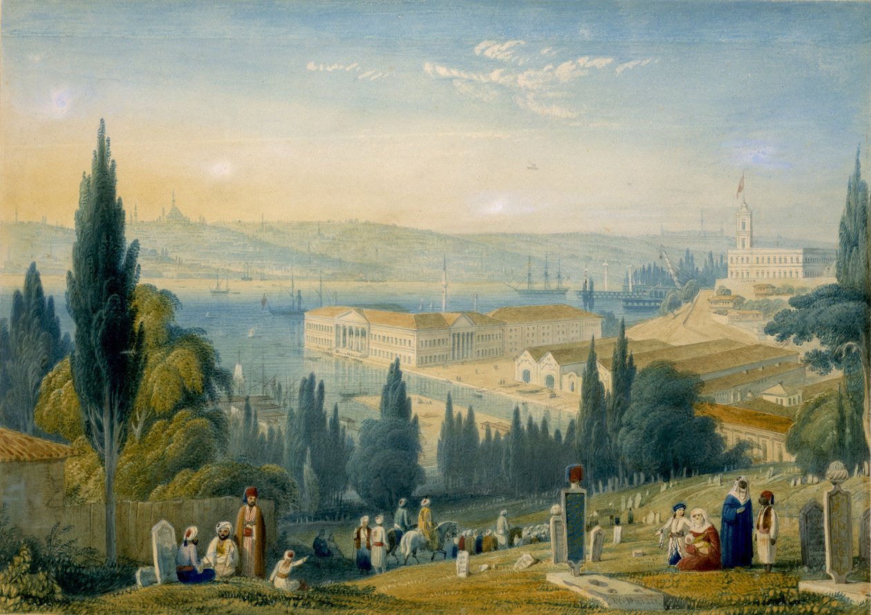 Edificios navales turcos en el Cuerno de Oro de William Purser