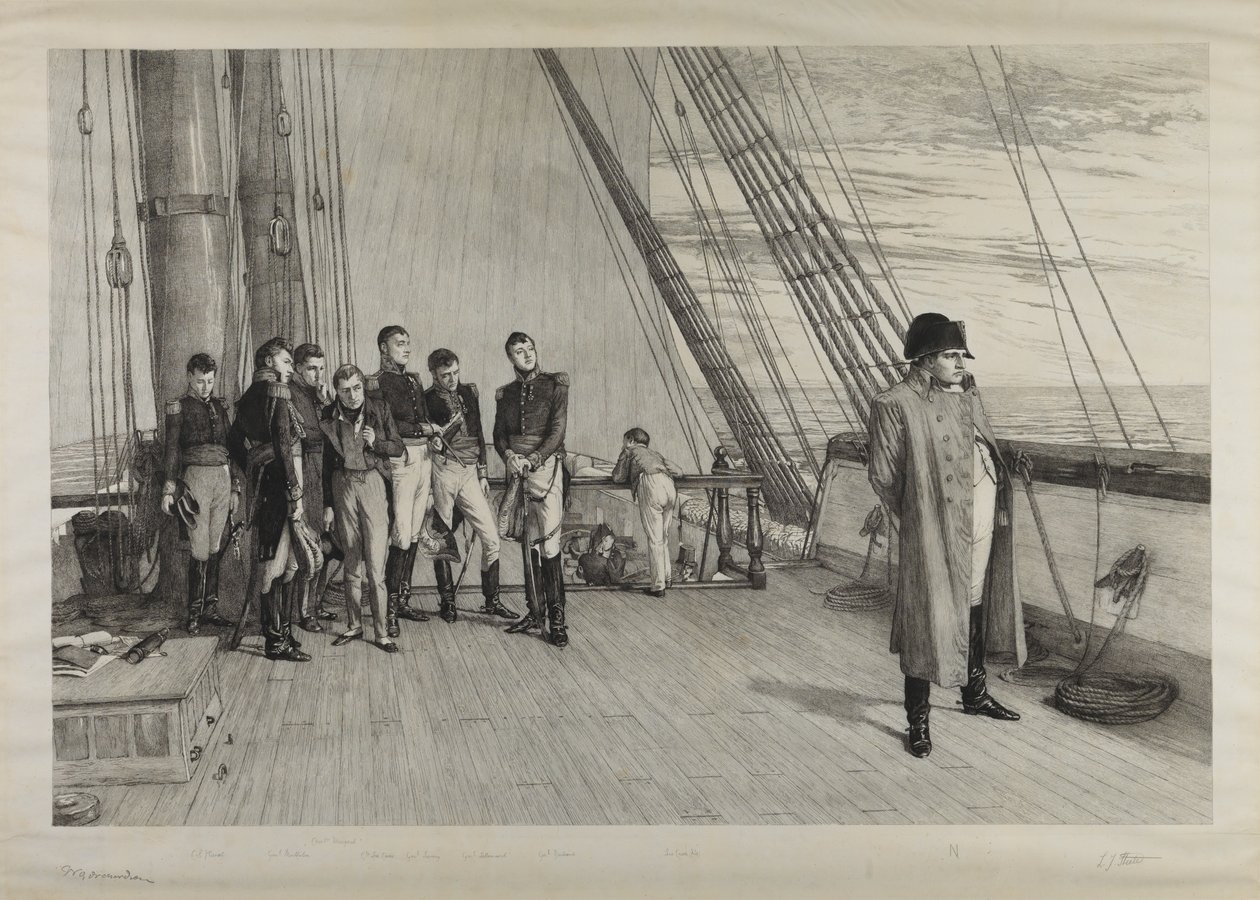 Napoleón a bordo del "Belerofonte de William Quiller (after) Orchardson