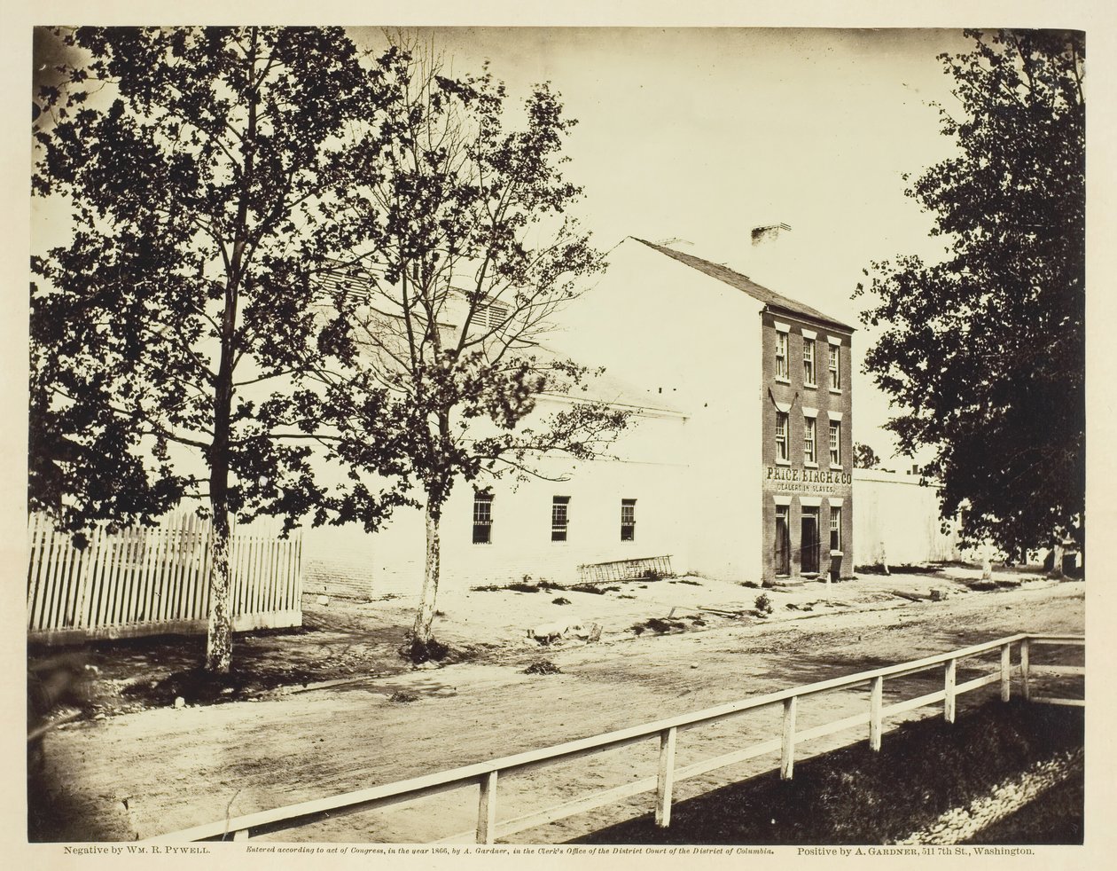 Cárcel de esclavos, Alexandria, Virginia, agosto 1862 de William R. Pywell