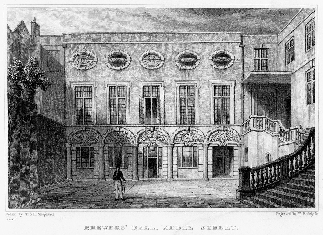 Brewers Hall, Addle Street, Ciudad de Londres de William Radclyffe