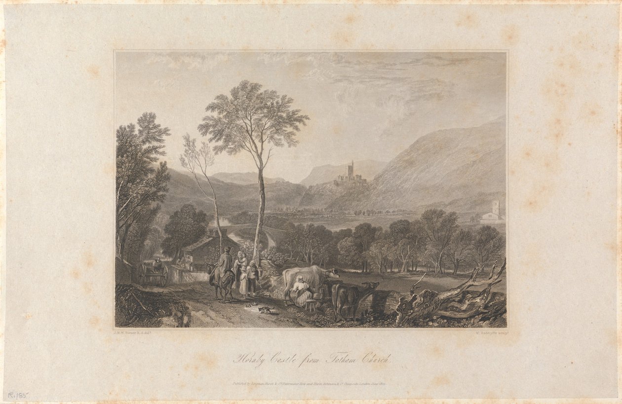 Castillo de Hornby visto desde la iglesia de Tatham de William Radclyffe