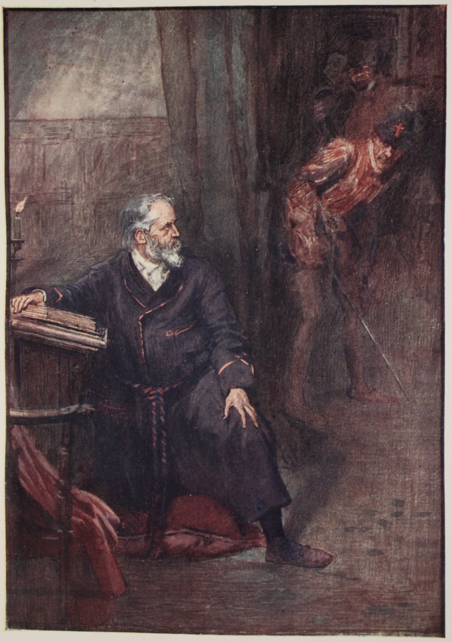 El Almirante Coligny fue uno de los primeros en perecer, ilustración de 