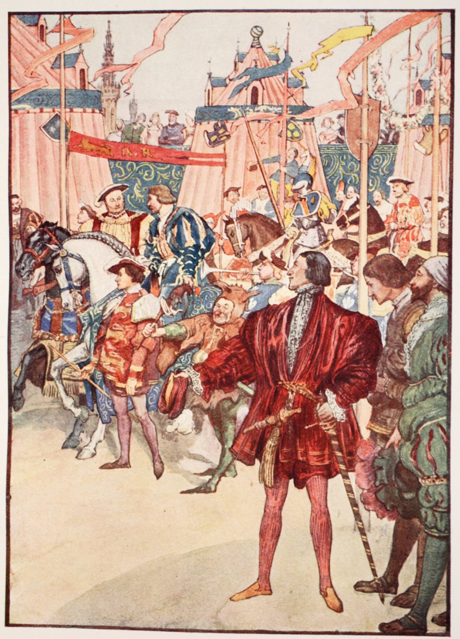 El Campo del Paño de Oro, junio de 1520, ilustración de 