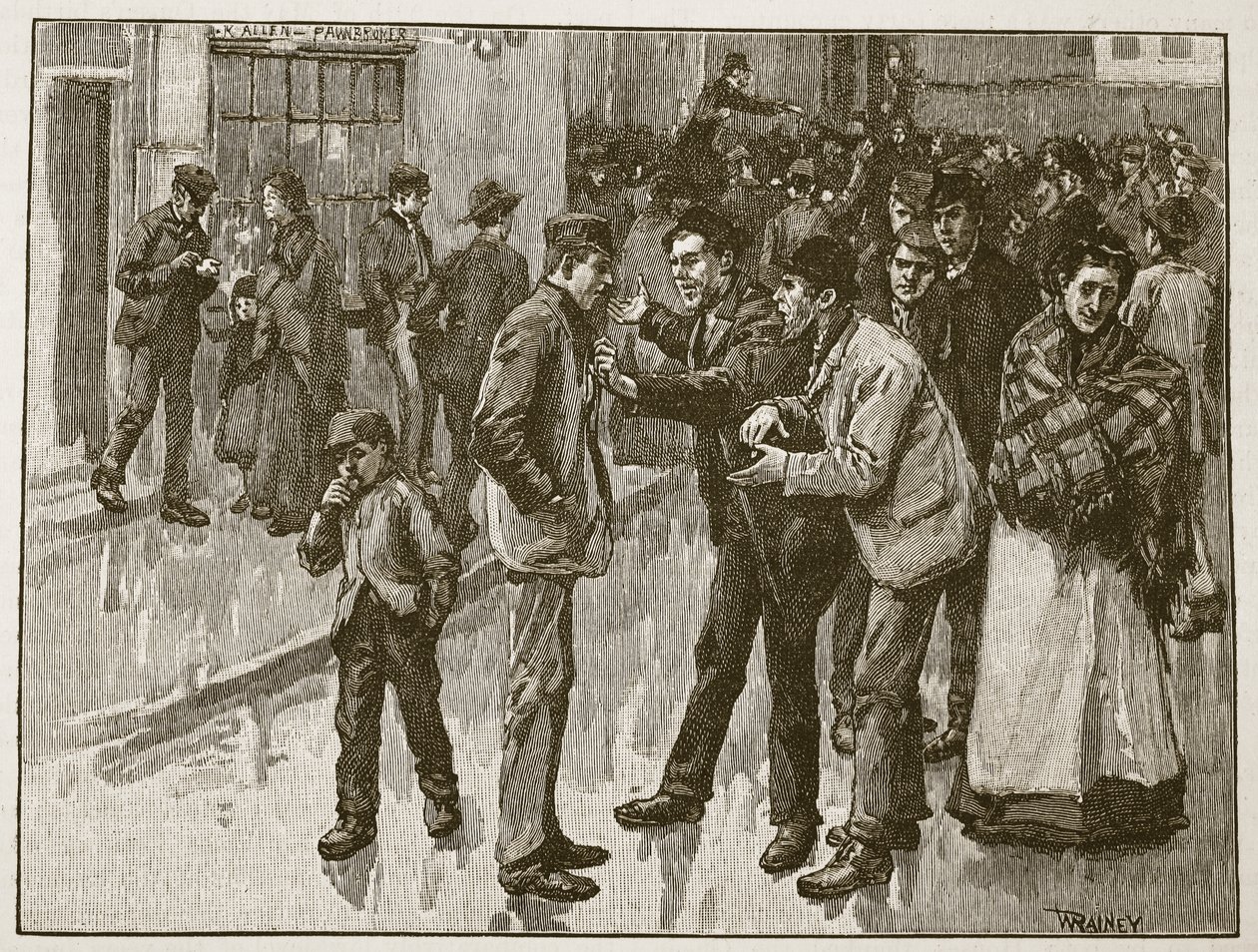 La Huelga de Preston, ilustración de 