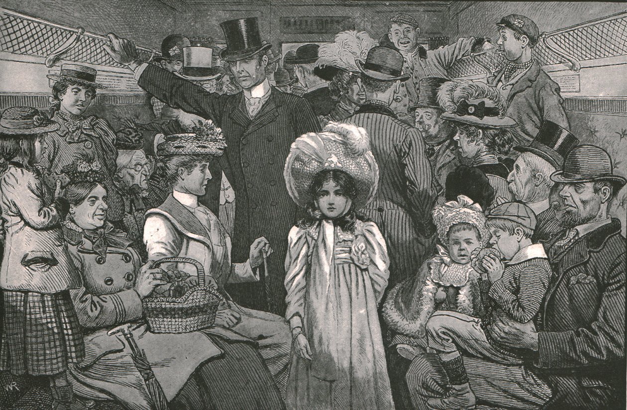 Viniendo a ver la procesión de coronación, 1902 de William Ralston