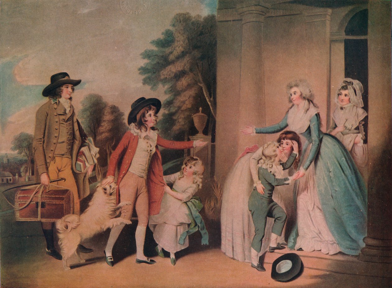 Dulce Domum o el regreso de la escuela, 1790, 1919 de William Redmore Bigg