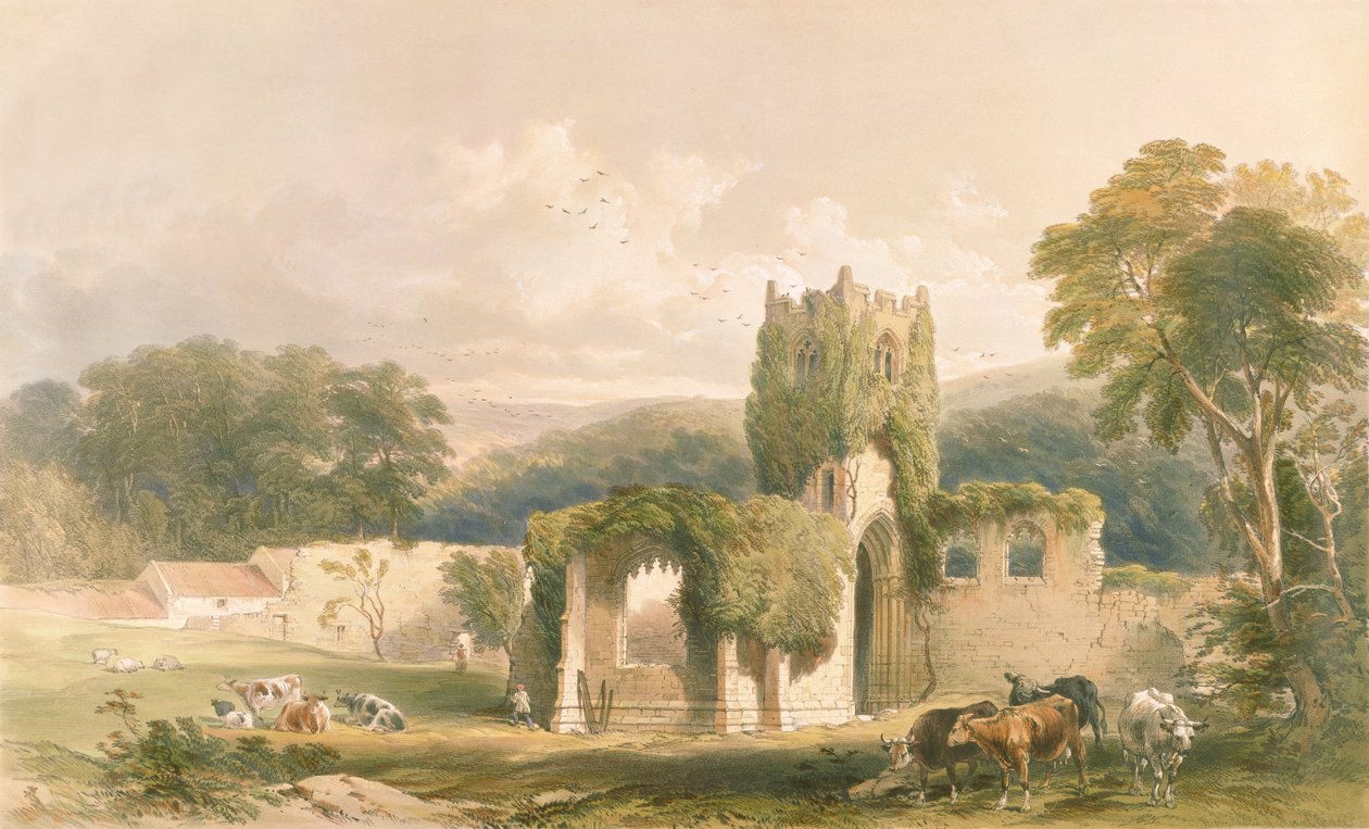 Priorato de Mount Grace, exterior de la iglesia, de 