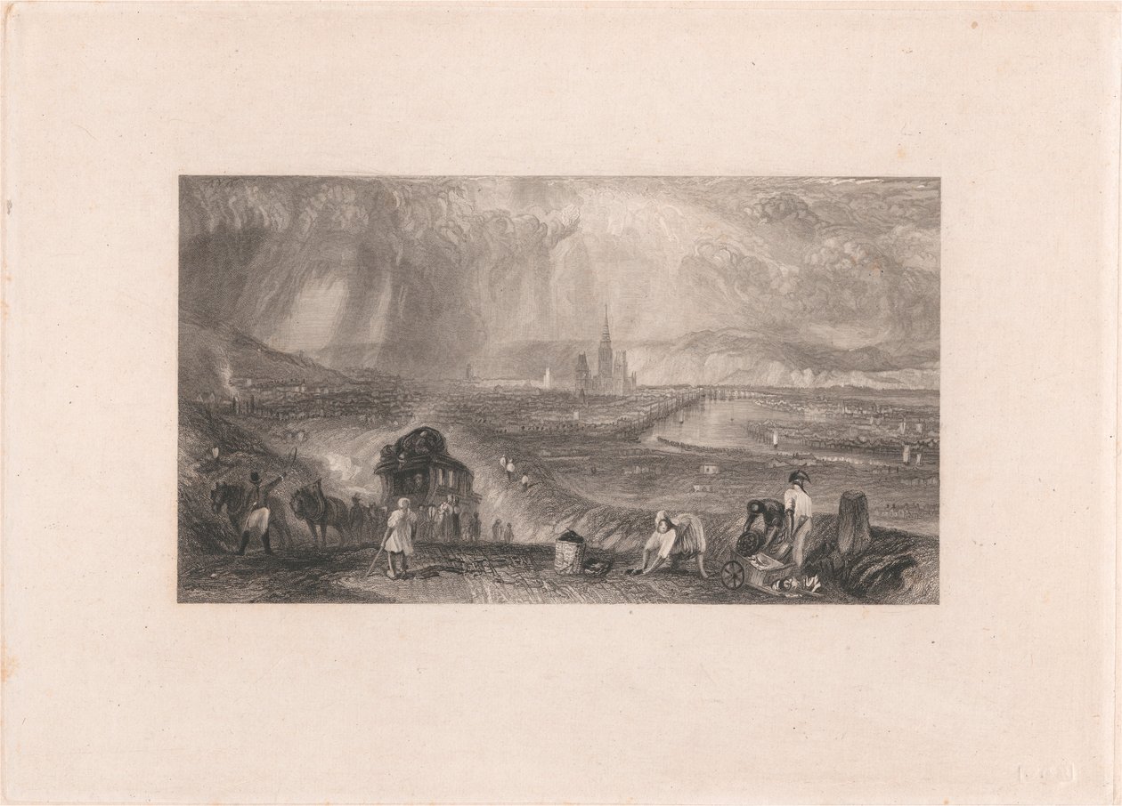 Rouen Vista lejana de William Richardson